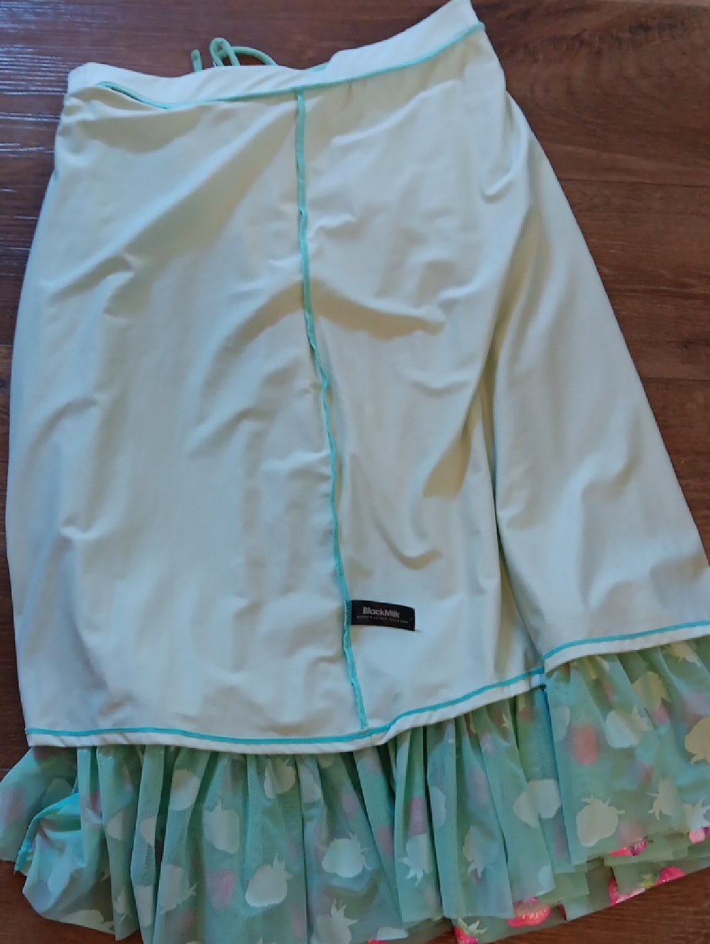 Blackmilk Mint Green And Strawberry 🍓 Skirt Size Large - Picture 8 of 10